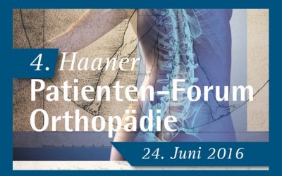 24.06.2016: 4. Haaner Patienten-Forum Orthopädie
